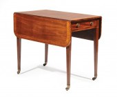 GEORGE III INLAID MAHOGANY PEM