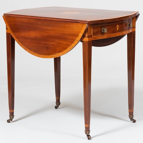 GEORGE III INLAID MAHOGANY PEMBROKE
