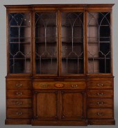 GEORGE III INLAID MAHOGANY SEC