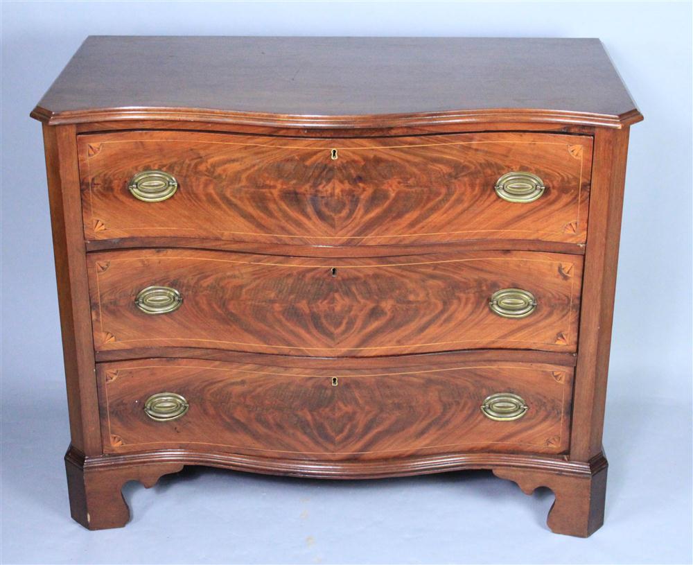 GEORGE III INLAID MAHOGANY