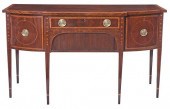 GEORGE III INLAID MAHOGANY SID