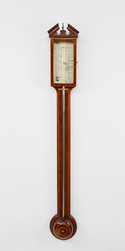GEORGE III INLAID MAHOGANY STICK