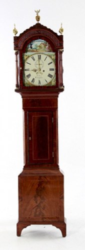 George III inlaid mahogany tal