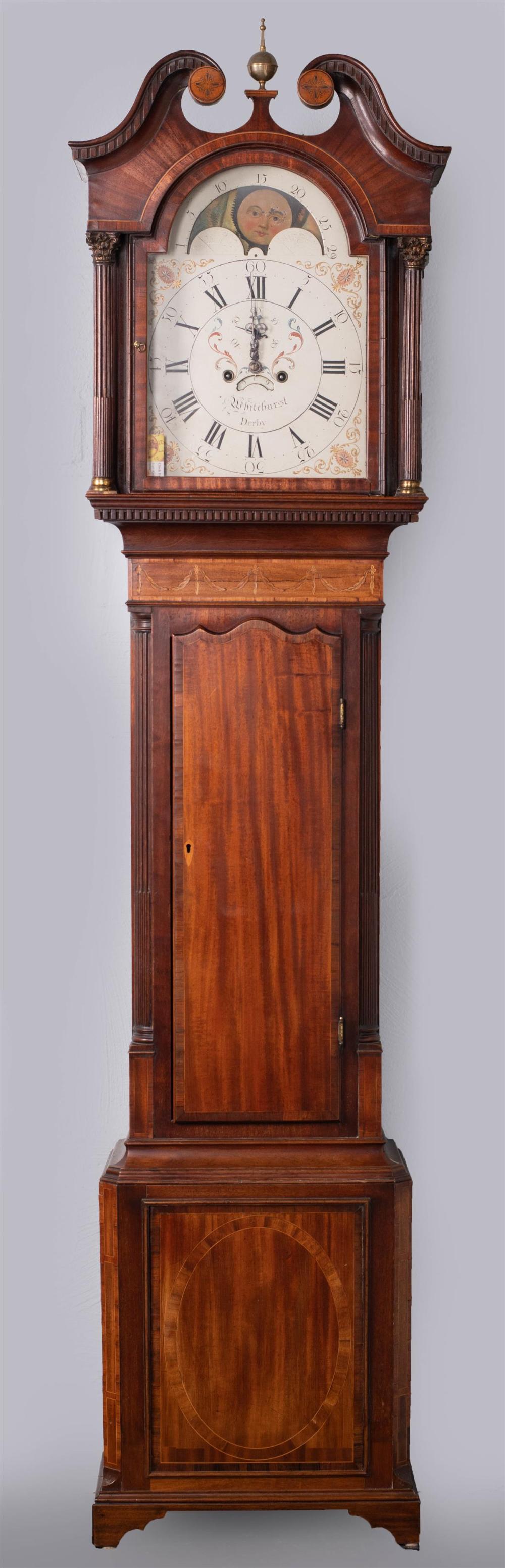 GEORGE III INLAID MAHOGANY TALL