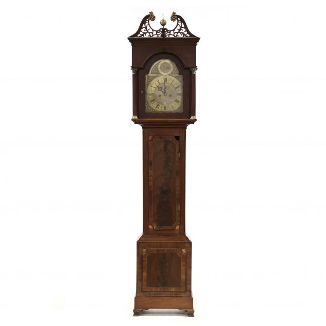 GEORGE III INLAID MAHOGANY TALL