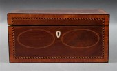 George III inlaid mahogany tea