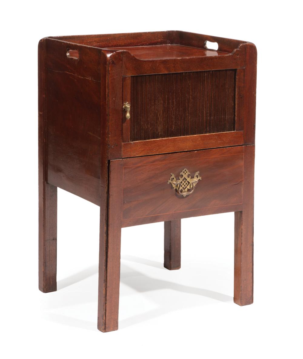 GEORGE III INLAID MAHOGANY TRAY-TOP