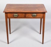 GEORGE III INLAID MAHOGANY TWO