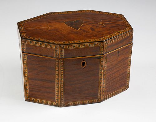 GEORGE III INLAID PARTRIDGE WOOD