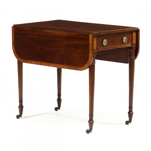 GEORGE III INLAID PEMBROKE TABLE,