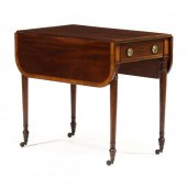 GEORGE III INLAID PEMBROKE TAB