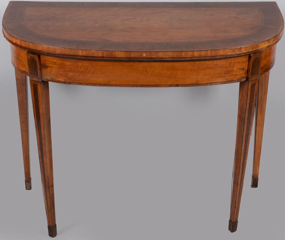 GEORGE III INLAID SATINWOOD GAMES