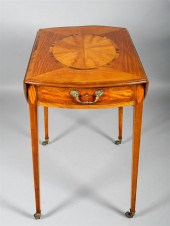 GEORGE III INLAID SATINWOOD PE