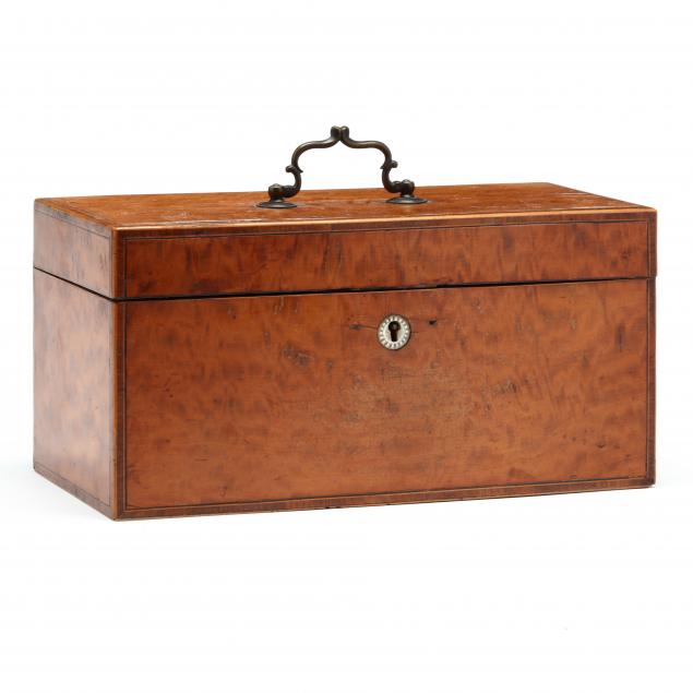 GEORGE III INLAID SATINWOOD TEA