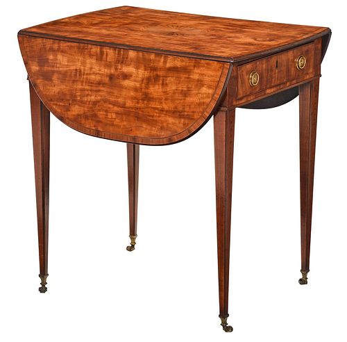 GEORGE III INLAID SATINWOOD,