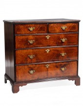 GEORGE III INLAID WALNUT, OAK