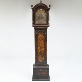GEORGE III JAPANNED TALLCASE C