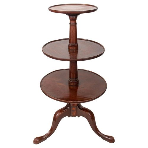 GEORGE III MAHOGANY 3 TIER