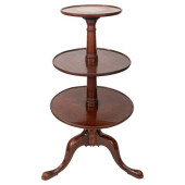 GEORGE III MAHOGANY 3 TIER DUM
