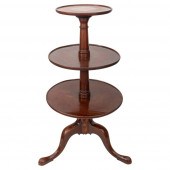 GEORGE III MAHOGANY 3 TIER DUM