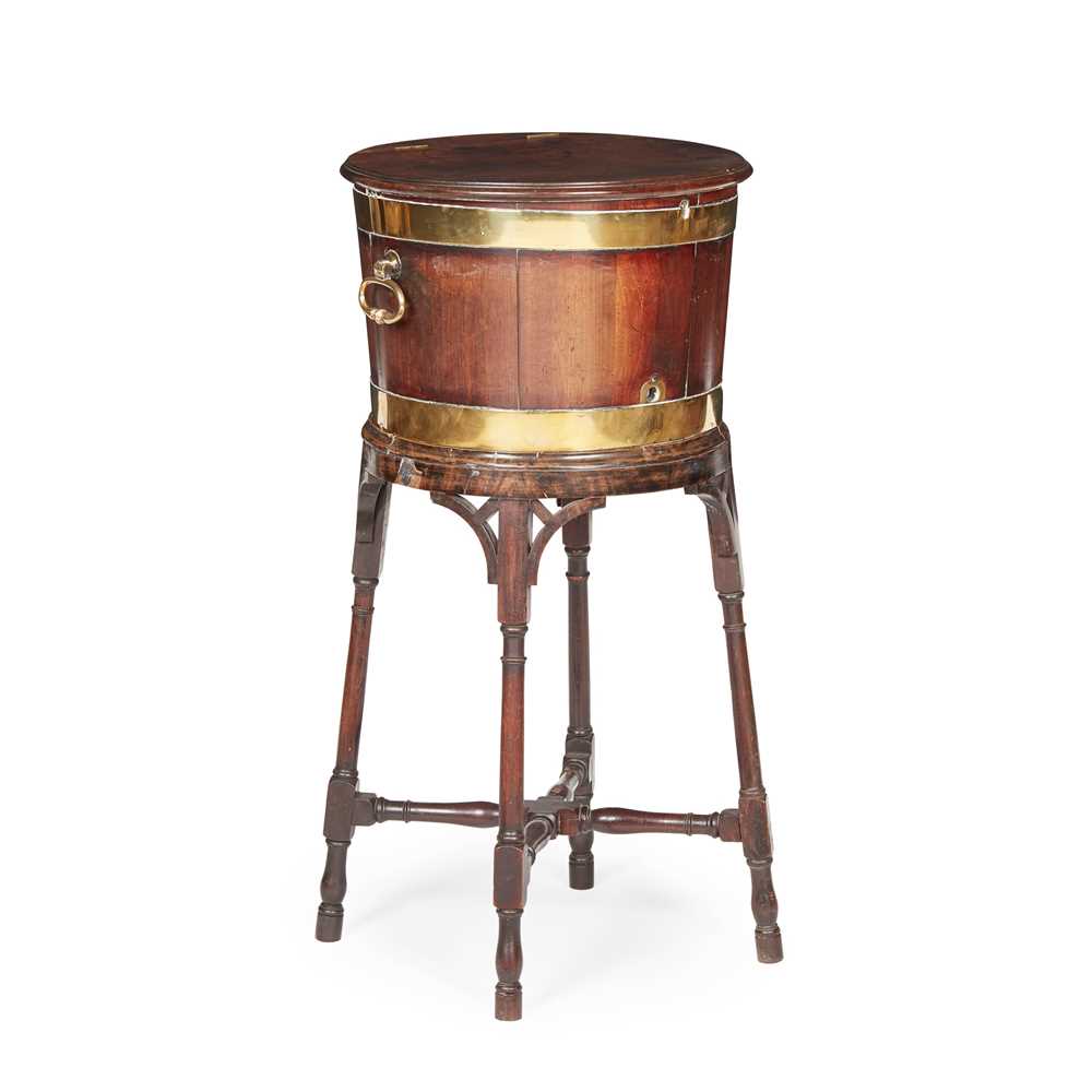 GEORGE III MAHOGANY AND BRASS
