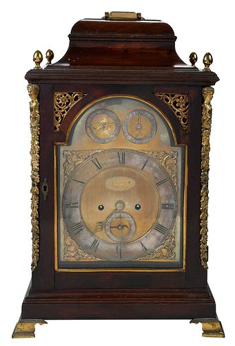 GEORGE III MAHOGANY AND BRONZE