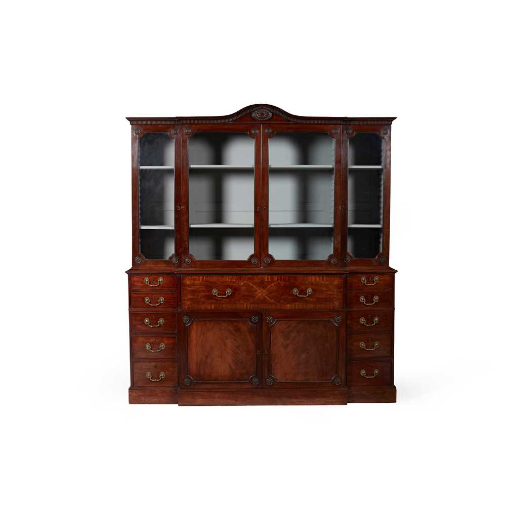 GEORGE III MAHOGANY AND INLAID
