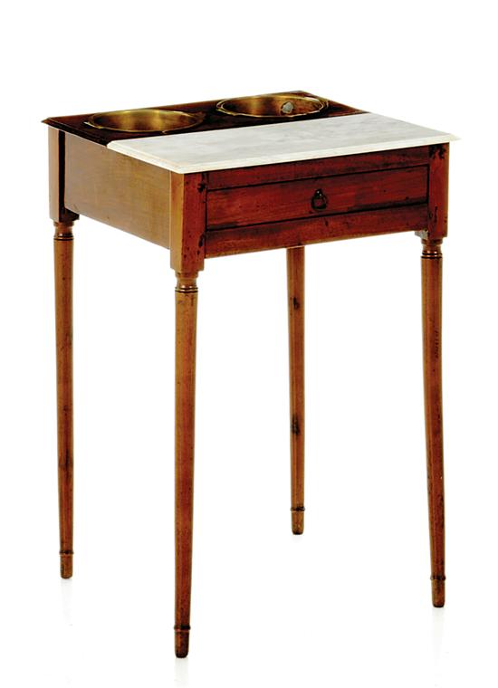 George III mahogany and marble wine