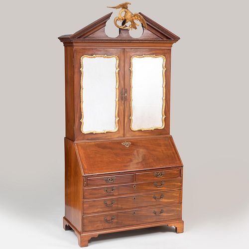 GEORGE III MAHOGANY AND PARCEL-GILT