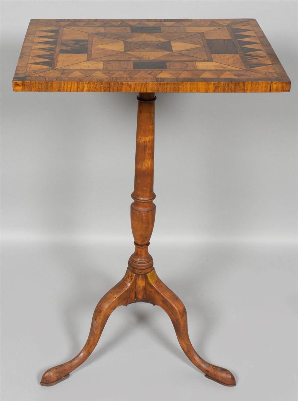 GEORGE III MAHOGANY AND PARQUETRY