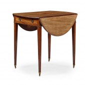 GEORGE III MAHOGANY AND PARTRI