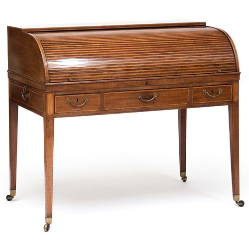 GEORGE III MAHOGANY AND SATINWOOD