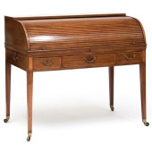 GEORGE III MAHOGANY AND SATINW