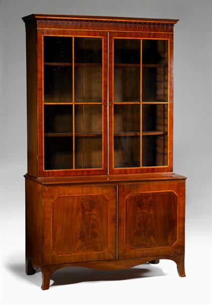George III mahogany and satinwood