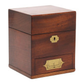 GEORGE III MAHOGANY APOTHECARY