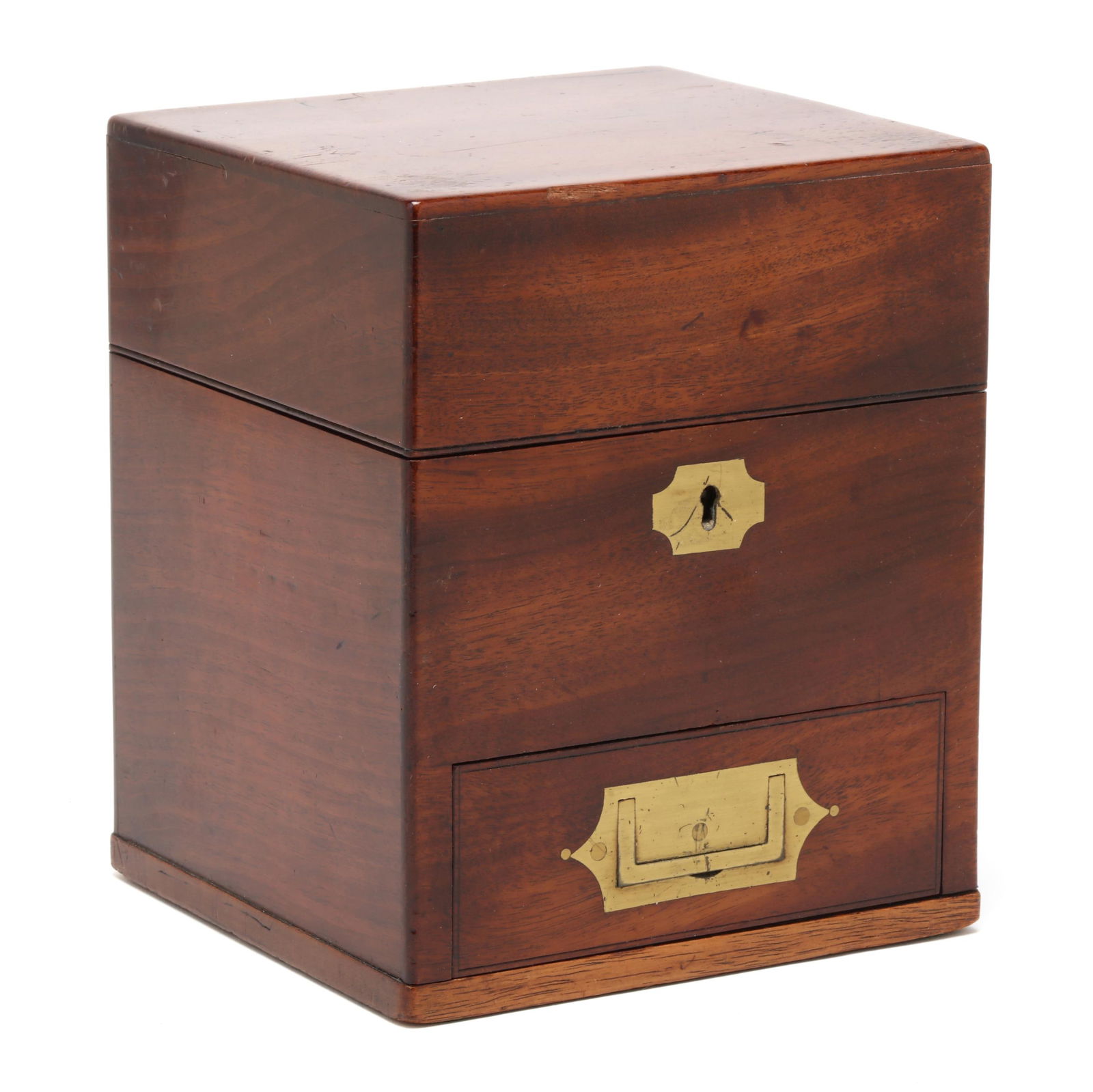 GEORGE III MAHOGANY APOTHECARY