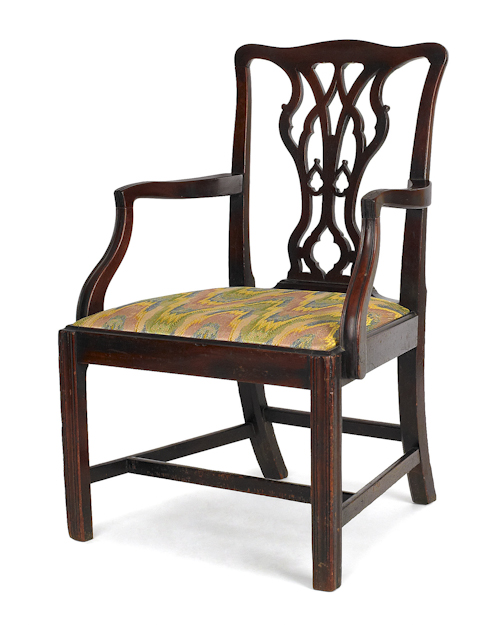 George III mahogany armchair ca.
