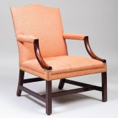 GEORGE III MAHOGANY ARMCHAIRUp