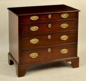 GEORGE III MAHOGANY BACHELOR C