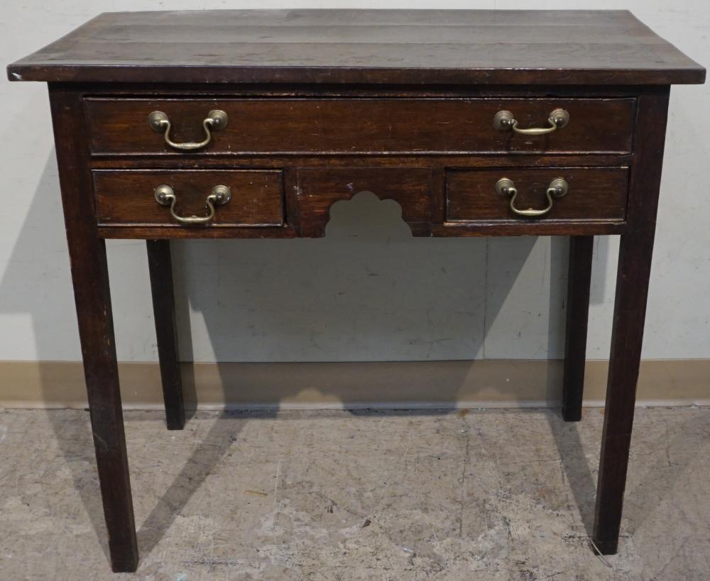GEORGE III MAHOGANY BANDED OAK