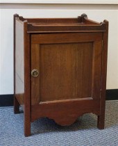 GEORGE III MAHOGANY BEDSIDE CA