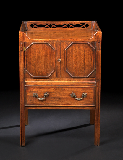George III Mahogany Bedside