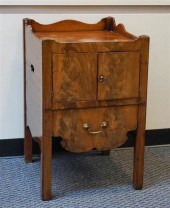 GEORGE III MAHOGANY BEDSIDE CO