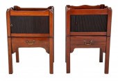 GEORGE III MAHOGANY BEDSIDE CU