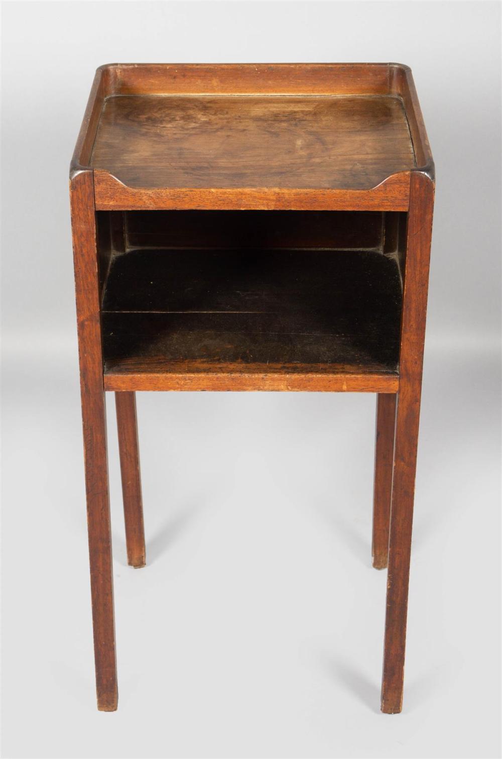 GEORGE III MAHOGANY BEDSIDE