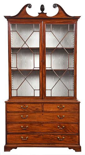 GEORGE III MAHOGANY BOOKCASE