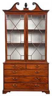 GEORGE III MAHOGANY BOOKCASE C