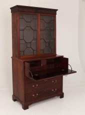 GEORGE III MAHOGANY BOOKCASE W