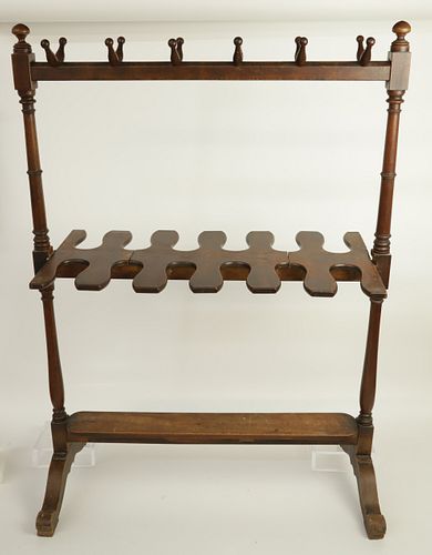 GEORGE III MAHOGANY BOOT AND WHIP