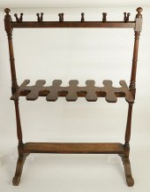 GEORGE III MAHOGANY BOOT AND W